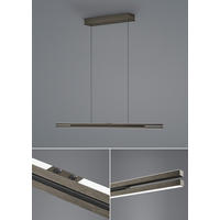 LED-HÄNGELEUCHTE BEN 110/5/150 cm   - Bronzefarben, Design, Metall (110/5/150cm) - elements by BANKAMP