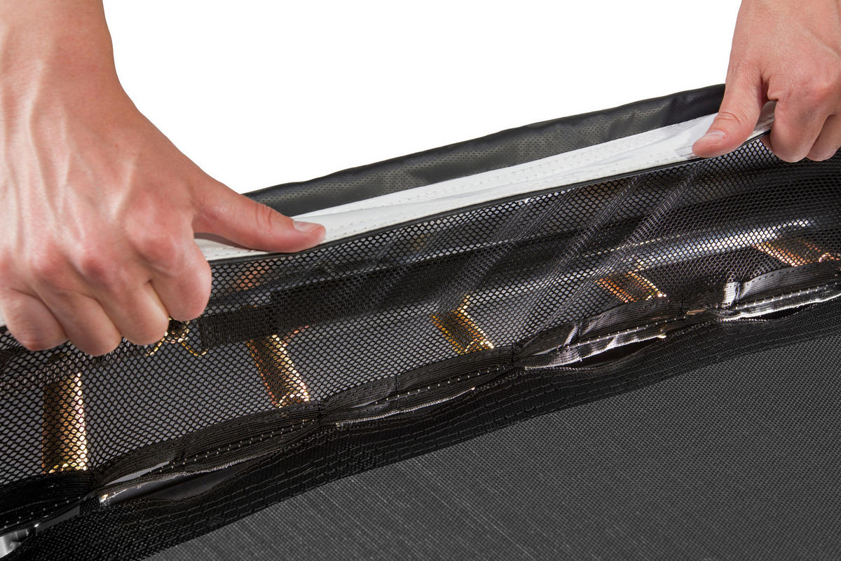 BODENTRAMPOLIN SALTA 5066A  - Schwarz, Trend, Metall (396cm) - Salta