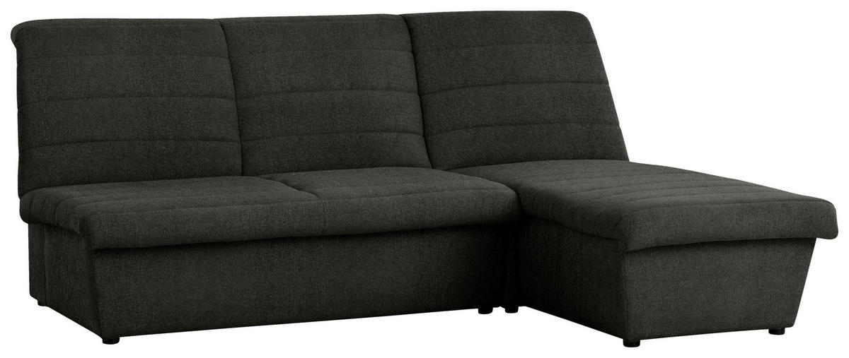 ECKSOFA Looks VIII Dunkelgrün Webstoff  - Dunkelgrün/Schwarz, Design, Kunststoff/Textil (214/168cm) - LOOKS by W.Joop