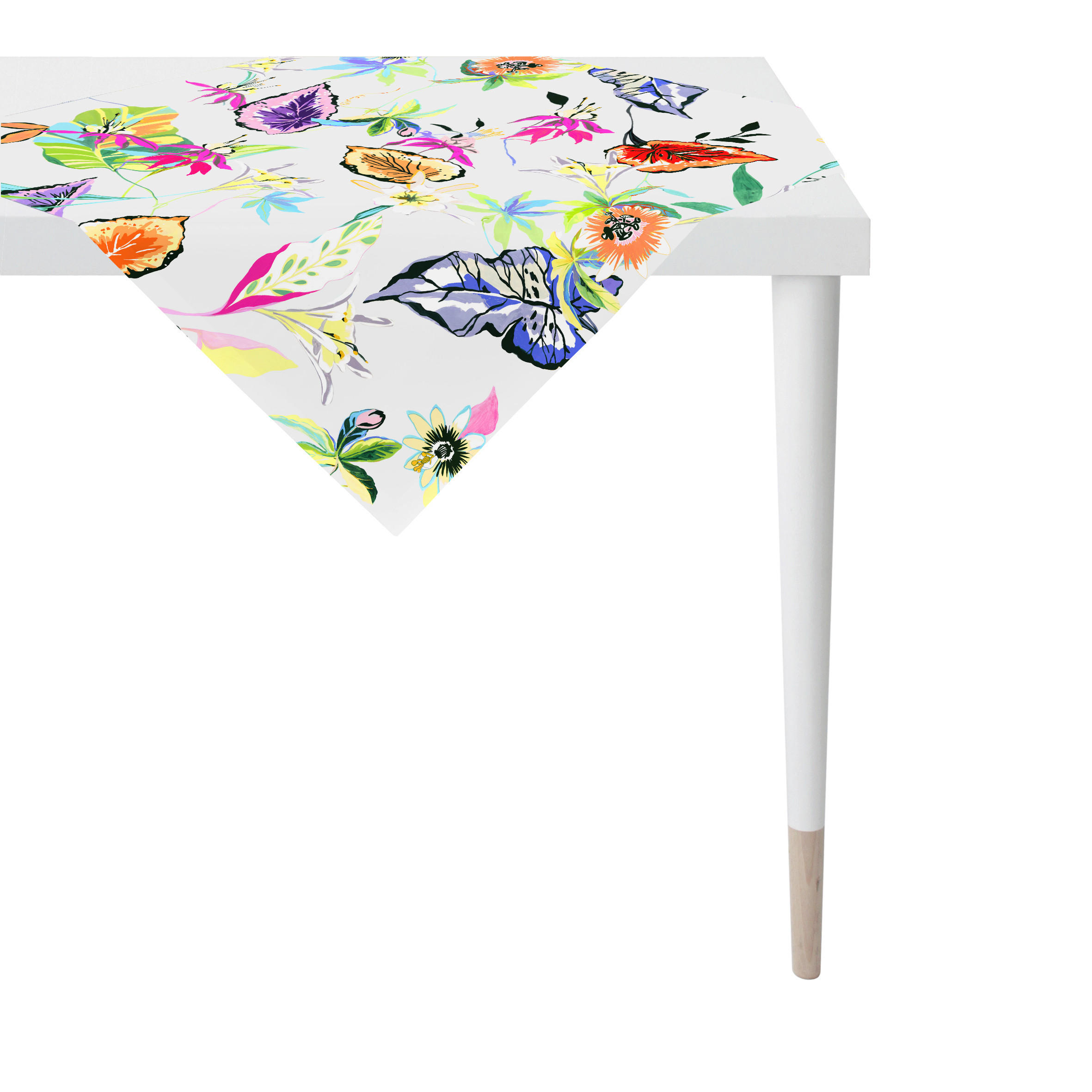 Esposa OBRUS, 88/88 cm, modrá, žltá, zelená, lila, oranžová, červená, biela