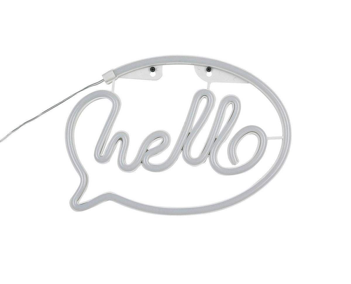 LED FALILÁMPA - áttetsző/fehér, Trend, műanyag (29,7/21/1,7cm) - Boxxx