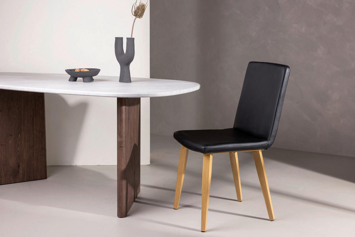 STUHL Schwarz, Beige  - Beige/Schwarz, Design, Kunststoff/Metall (44/90/56cm) - Livetastic