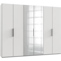 DREHTÜRENSCHRANK in Weiss  - Chromfarben/Weiss, Modern, Holzwerkstoff (300/236/58cm) - MID.YOU