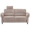 3-SITZER-SOFA Mikrofaser Beige  - Beige/Schwarz, MODERN, Holz/Textil (192/90/89cm) - Livetastic