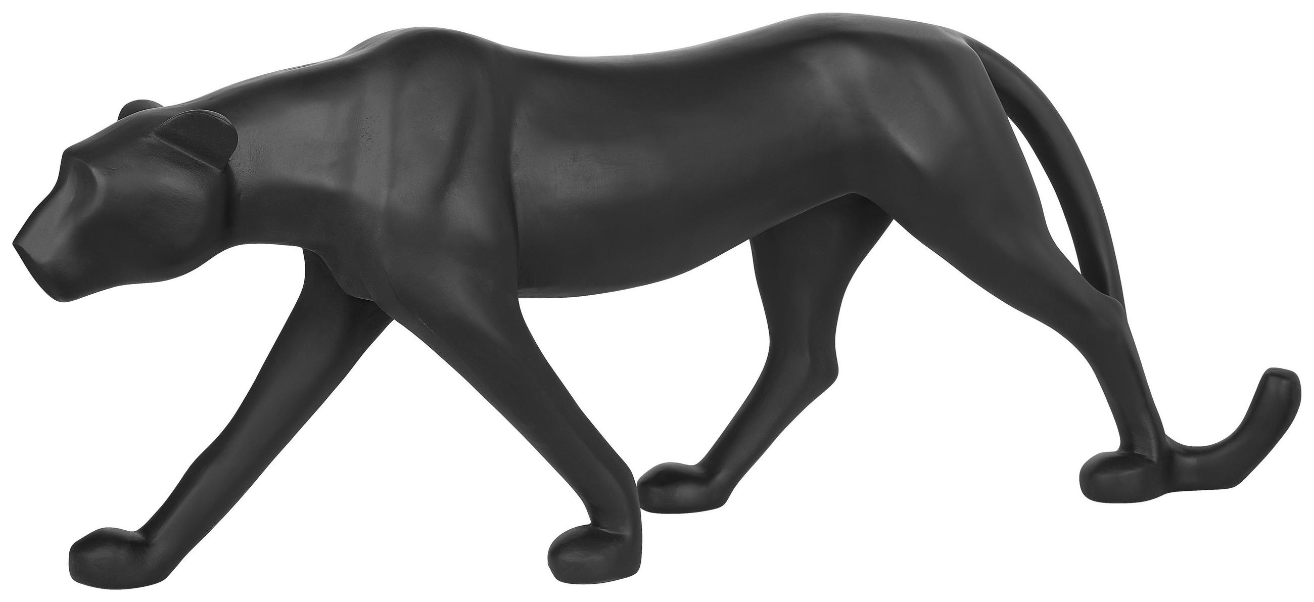 Ambia Home Dekopanther Schwarz 17.5x32x79.5 cm