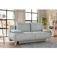 BOXSPRINGSOFA Carla  mit Stoffauswahl, Rücken echt Grau  - Grau, Design, Holz/Textil (203/97/107cm) - Dieter Knoll