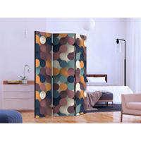 PARAVENT mit 3  Flügel - Multicolor, Basics, Holz/Textil (135/172/3cm) - artgeist