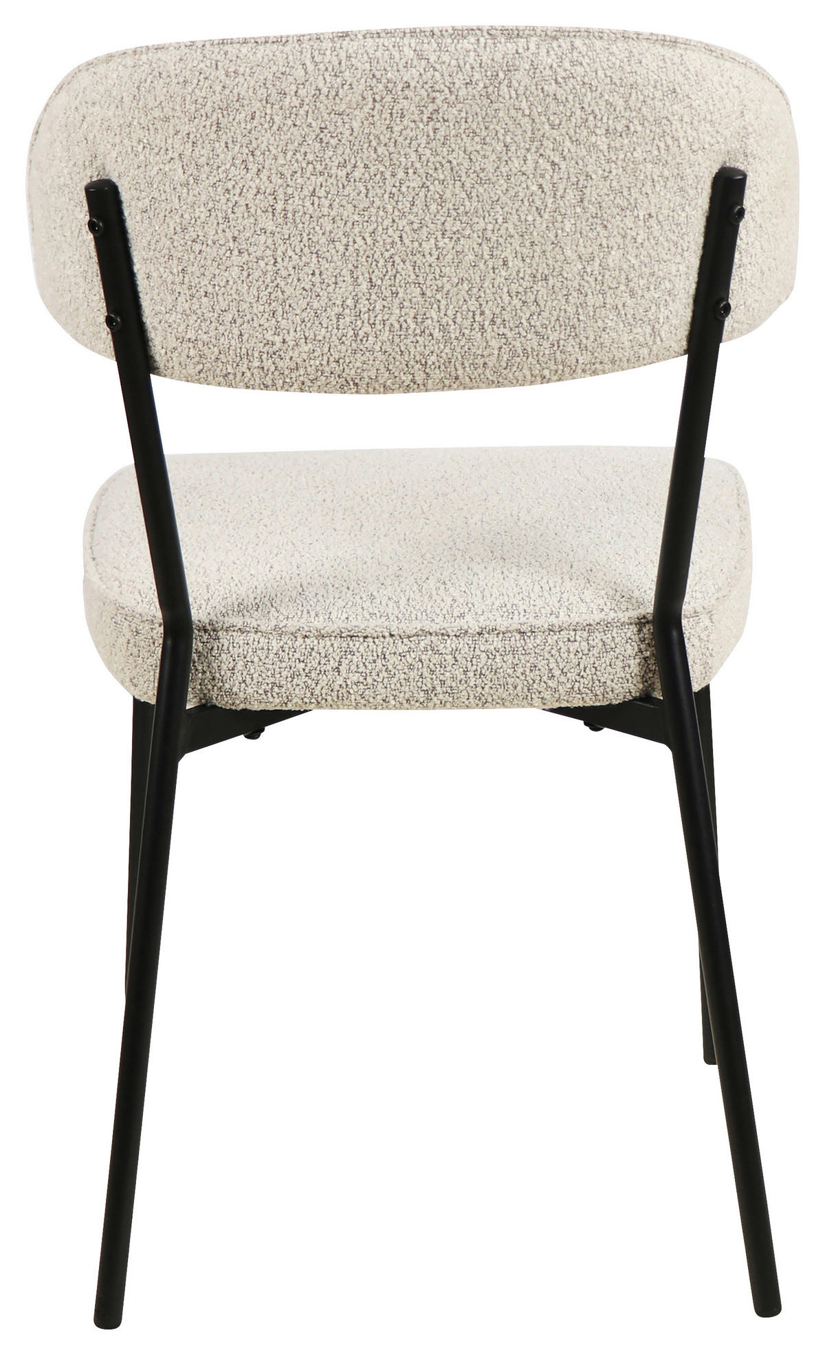 STOL, les, kovina, tekstil bež  - črna/bež, Design, kovina/tekstil (46/83,5/58cm) - Hom`in