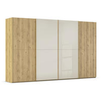 SCHWEBETÜRENSCHRANK 360/223/68 cm 4-türig Eichefarben, Champagner  - Champagner/Eichefarben, Design, Glas/Holz (360/223/68cm) - Novel