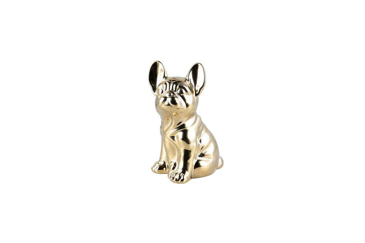 DEKOHUND - Goldfarben, Design, Keramik (14/20/11cm)