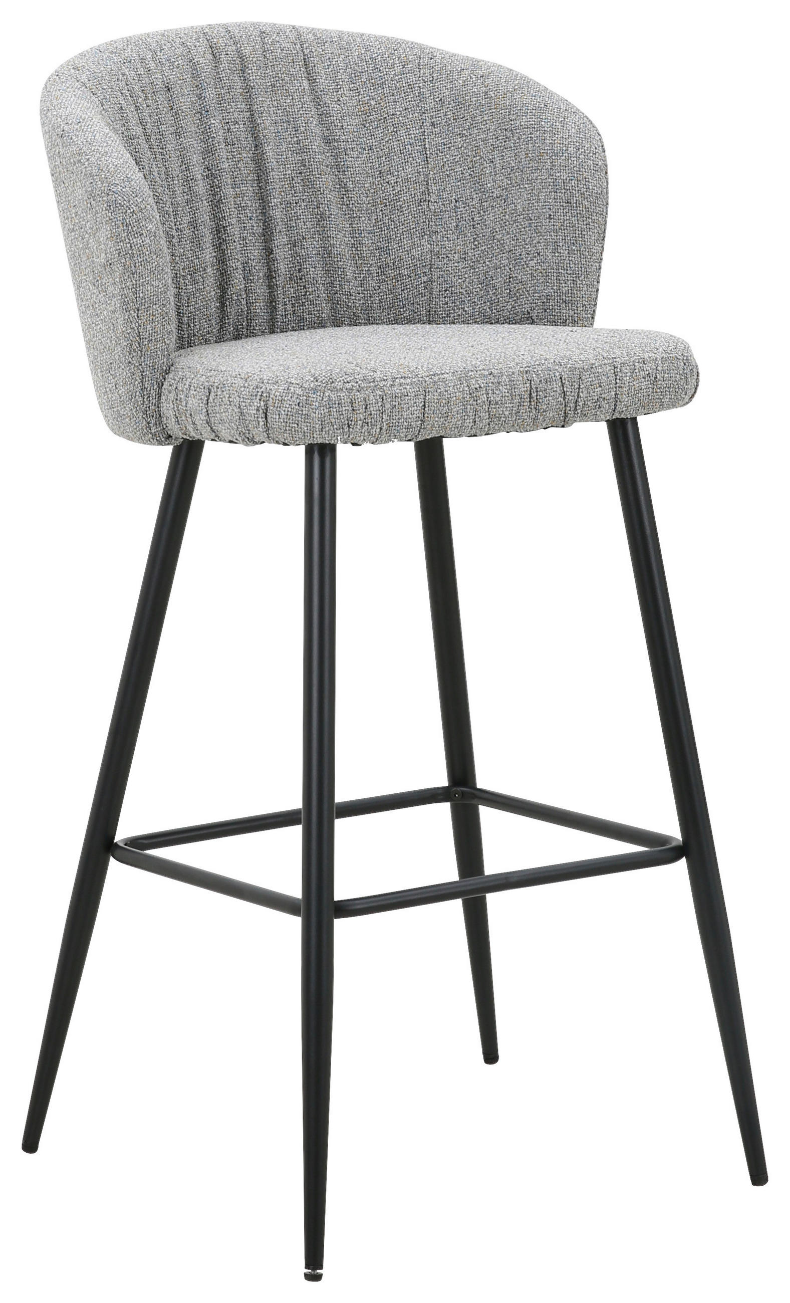 BARPALL i svart, ljusgrå  - ljusgrå/svart, Modern, metall/textil (55/103/55cm) - Carryhome