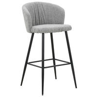 BARPALL i svart, ljusgrå  - ljusgrå/svart, Modern, metall/textil (55/103/55cm) - Carryhome