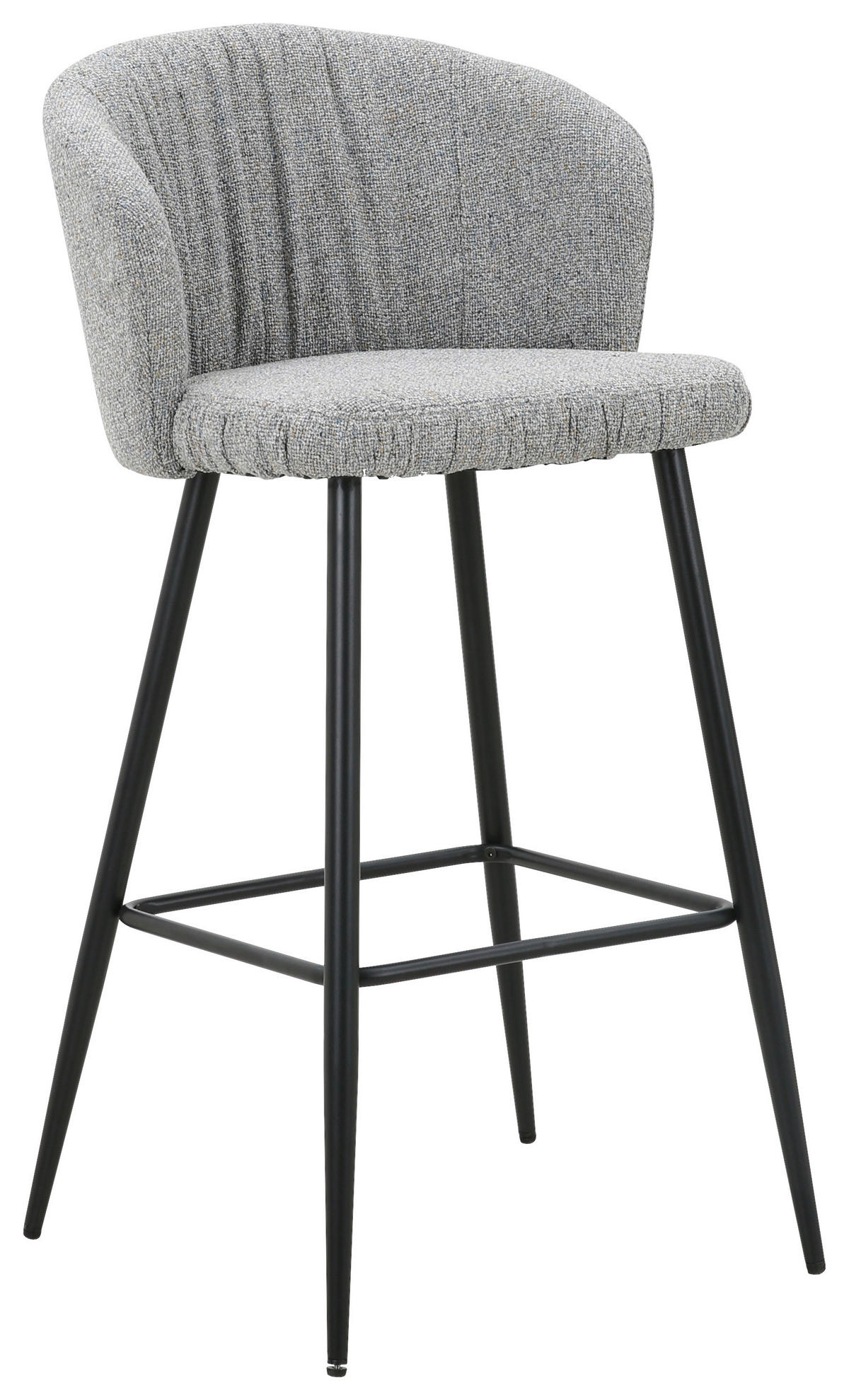 BARPALL i svart, ljusgrå  - ljusgrå/svart, Modern, metall/textil (55/103/55cm) - Carryhome