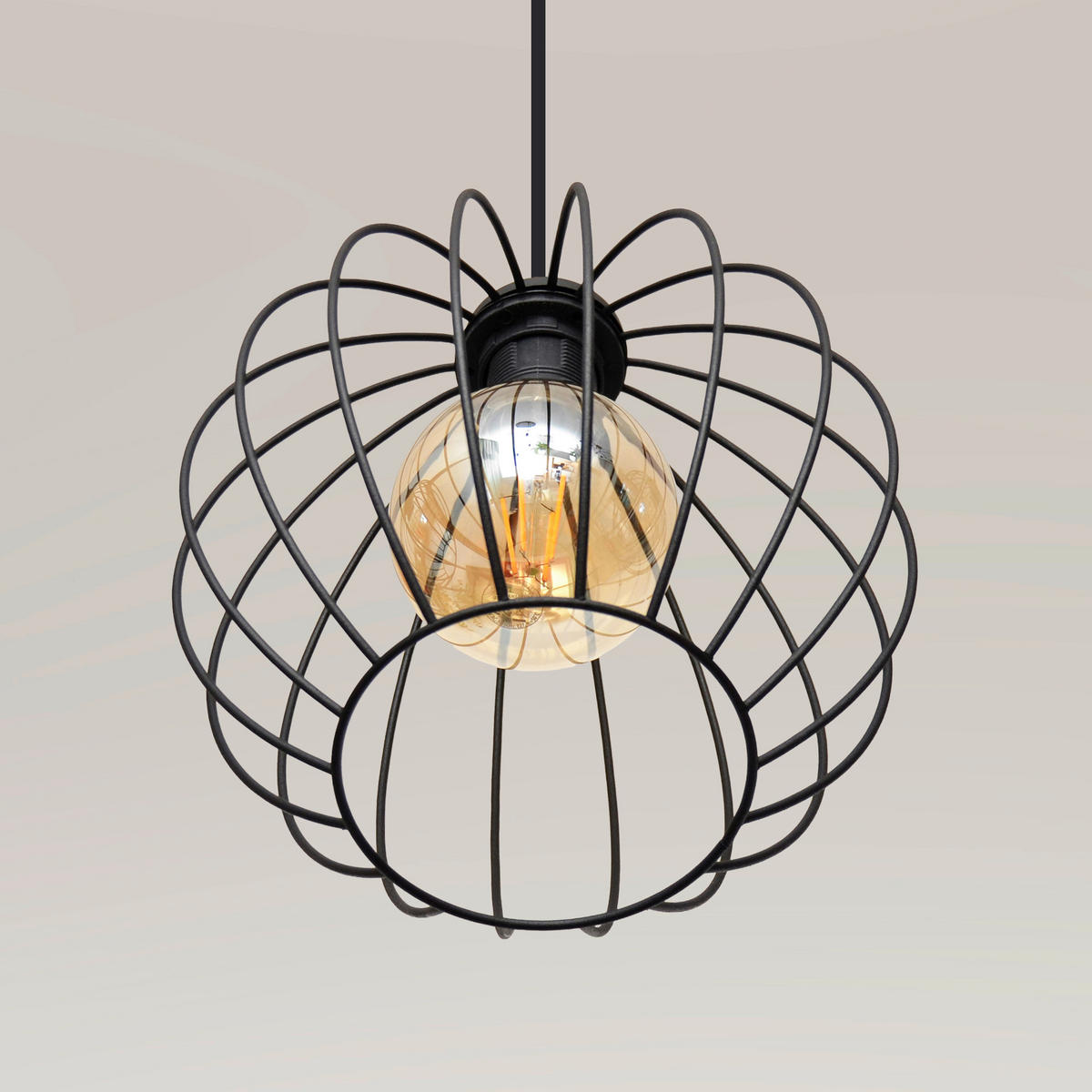 HÄNGELEUCHTE MERCURE 78/23/93 cm   - Schwarz, KONVENTIONELL, Metall (78/23/93cm)