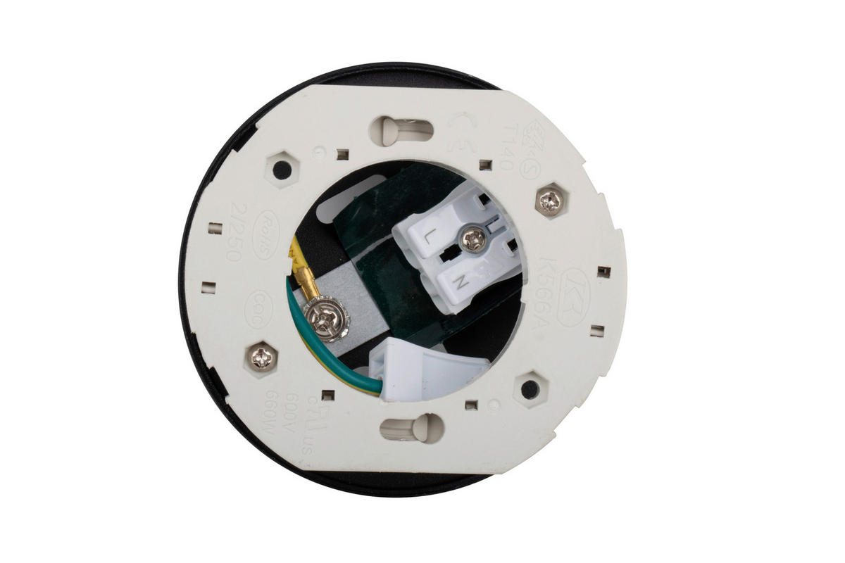 LED-SPOTKOPF Puk 8,5/6 cm  - Weiß, Design, Metall (8,5/6cm) - Novel