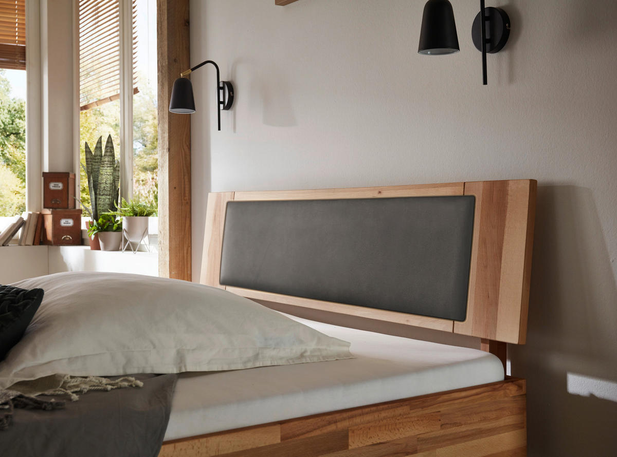 BETT 180/200 cm  in Naturfarben, Kernbuche  - Naturfarben/Kernbuche, MODERN, Holz (180/200cm) - MID.YOU