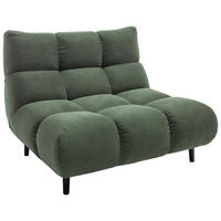 SESSEL in Feincord Olivgrün  - Schwarz/Olivgrün, Design, Holz/Textil (112/85/108cm) - Pure Home Lifestyle