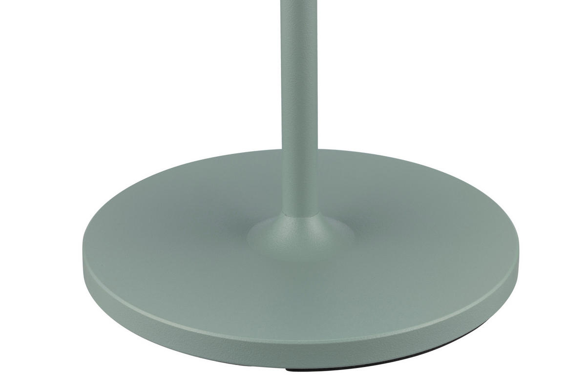 AKKU-TISCHLEUCHTE Naos 15/25 cm  - Grau, Design, Kunststoff/Metall (15/25cm) - Dieter Knoll