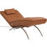 RELAXLIEGE in Leder Braun - Edelstahlfarben/Braun, Design, Leder/Metall (70/95/208cm) - Koinor RELAXLIEGE in Leder Braun - Edelstahlfarben/Braun, Design, Leder/Metall (70/95/208cm) - Koinor