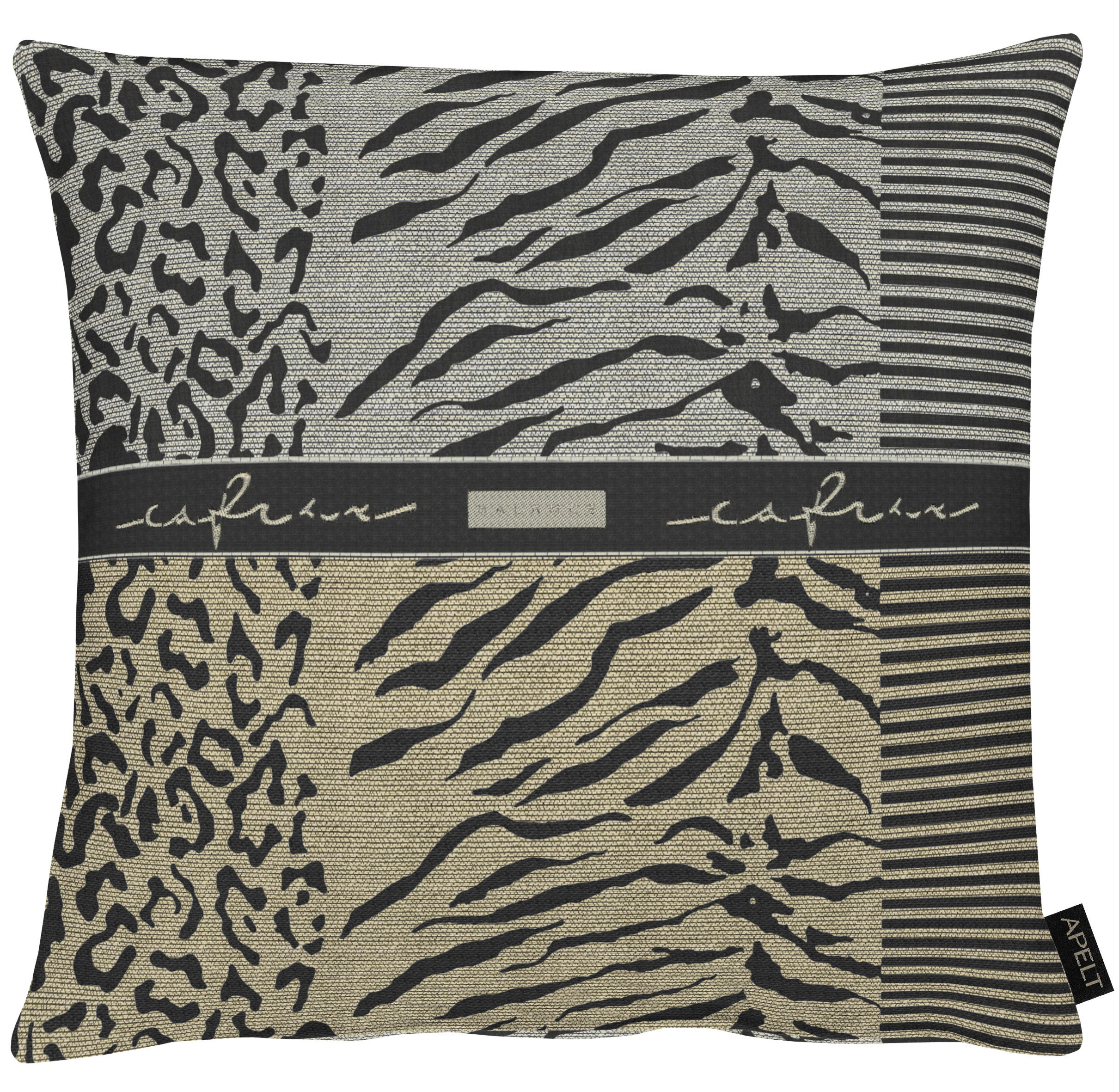 KISSENHÜLLE Loft Style 49/49 cm  - Beige/Schwarz, Basics, Textil (49/49cm) - Ambiente