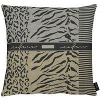 KISSENHÜLLE Loft Style 49/49 cm  - Beige/Schwarz, Basics, Textil (49/49cm) - Ambiente