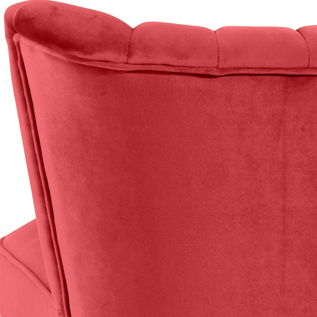 SESSEL Samt, Velours Rot    - Buchefarben/Rot, Design, Holz/Textil (70/80/66cm) - Max Winzer