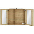 SPIEGELSCHRANK 80/70/20 cm  - Eichefarben/Silberfarben, KONVENTIONELL, Glas/Holz (80/70/20cm) - Linea Natura