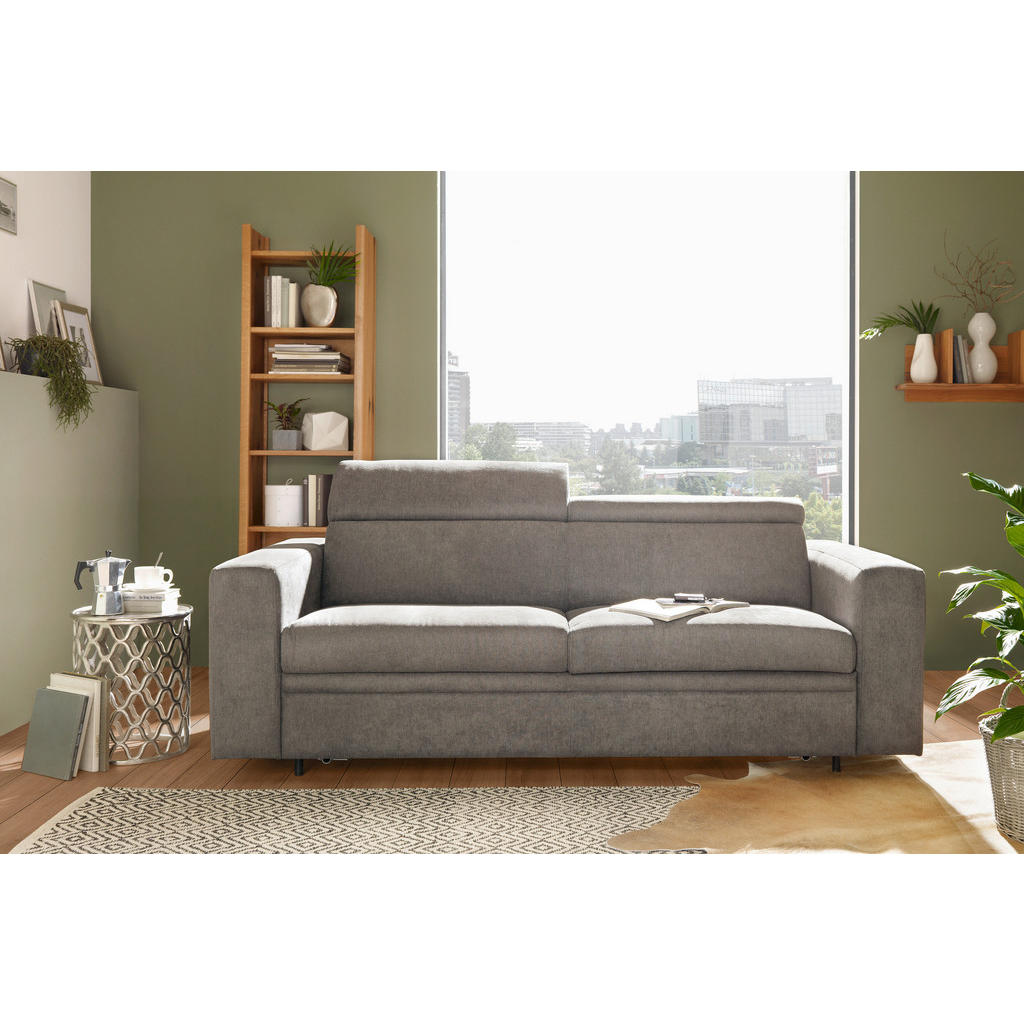 Thumbnail - Livetastic Schlafsofa, Hellbraun, Textil, Uni, 3-Sitzer, 206x83x100 cm, Rücken echt, Kinder- & Jugendzimmer, Jugendmöbel...