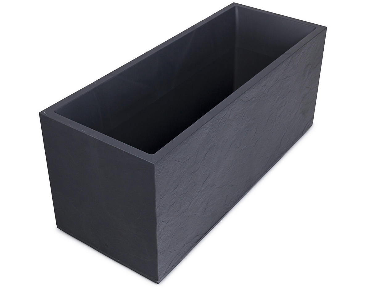 BLUMENKASTEN  - Anthrazit, Basics, Kunststoff (100/43/40cm)