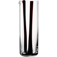 STAKLENI VRČ    1,1 l     BANDA NERA  - prozirno/crna, Basics, staklo (9/25/9cm) - Leonardo