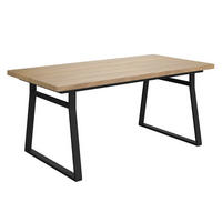 GARTENTISCH Holz, Metall rechteckig  - Schwarz, MODERN, Holz/Metall (180/75/90cm) - Ambia Garden