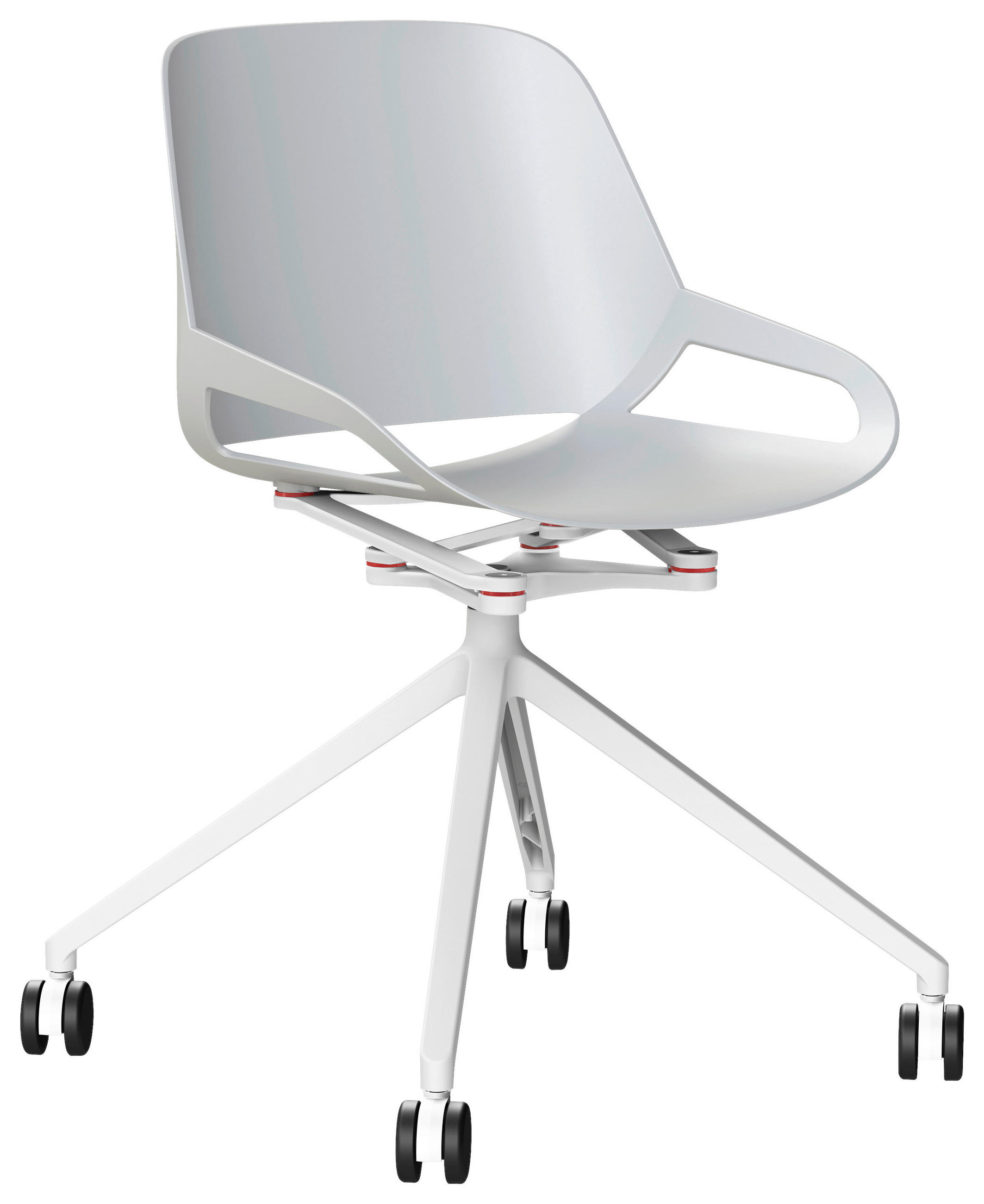 BESUCHERSTUHL Weiß  - Weiß, Basics, Kunststoff/Metall (50/72/52cm) - Aeris