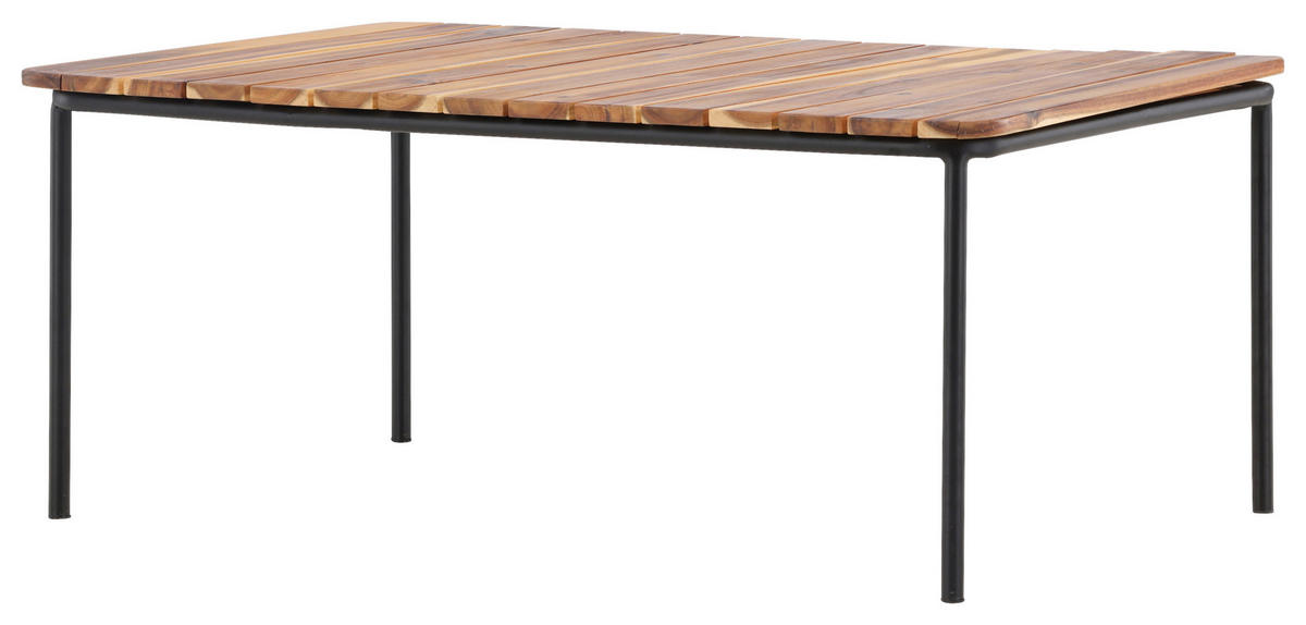 LOUNGETISCH 100/65/40 cm Holz, Metall  - Naturfarben, KONVENTIONELL, Holz/Metall (100/65/40cm) - Gardenson