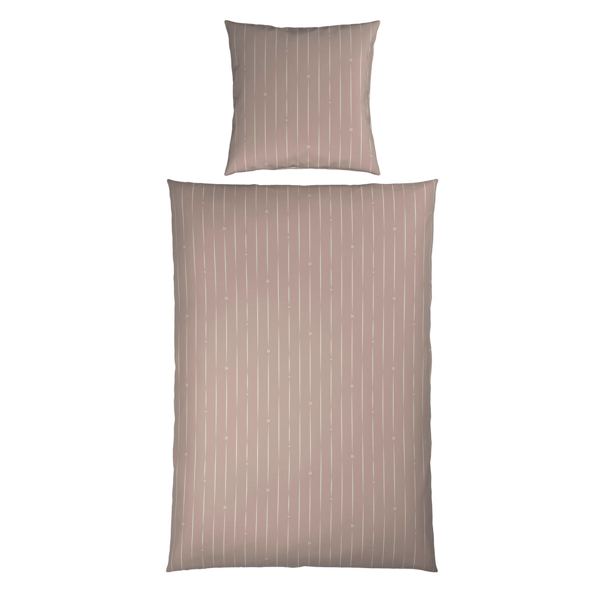 WENDEBETTWÄSCHE STRIPES DK Satin 135/200 cm  - Beige, Design, Textil (135/200cm) - Dieter Knoll