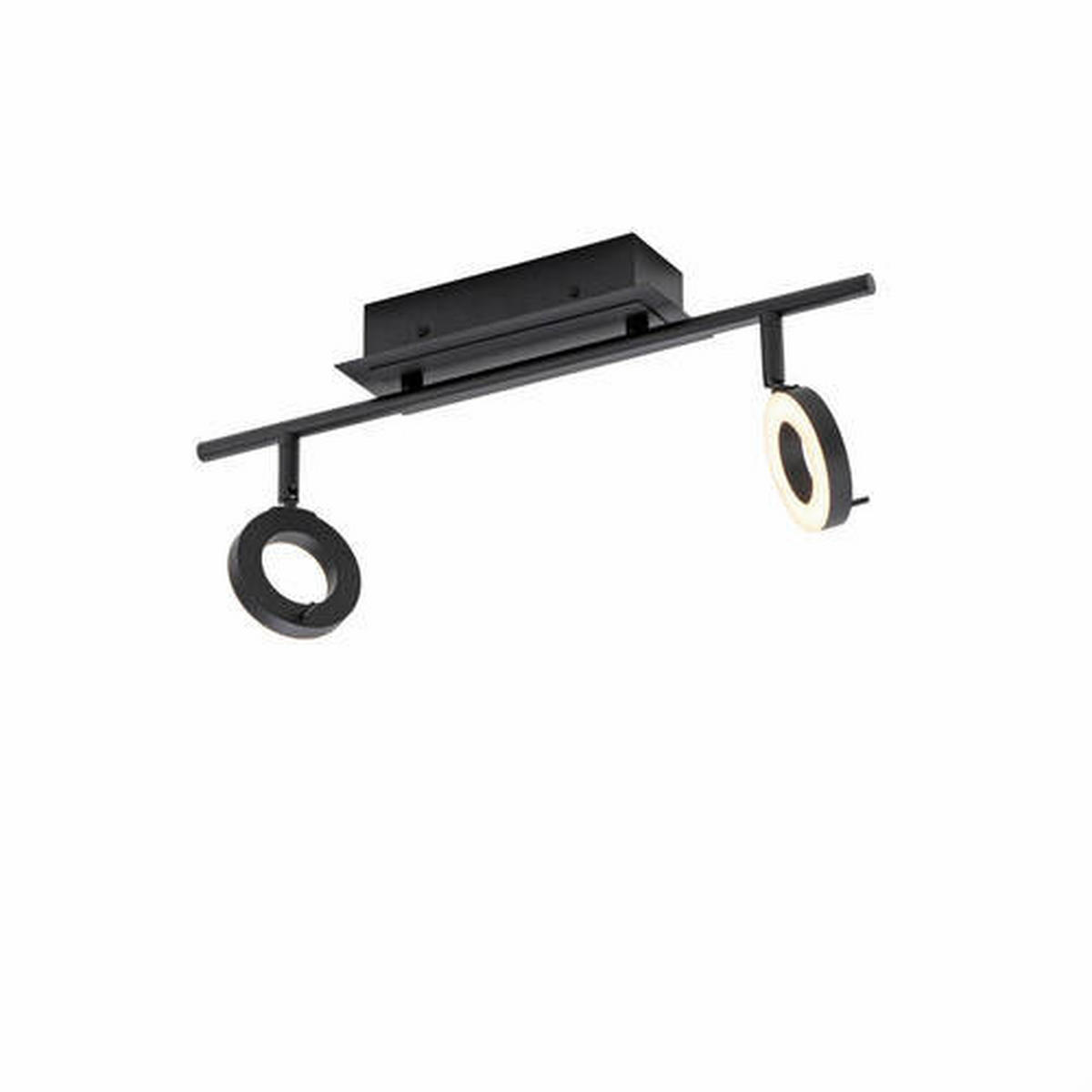 BADEZIMMER-DECKENLEUCHTE    50,5/18/19 cm  - Anthrazit, Design, Kunststoff/Metall (50,5/18/19cm) - Paul Neuhaus