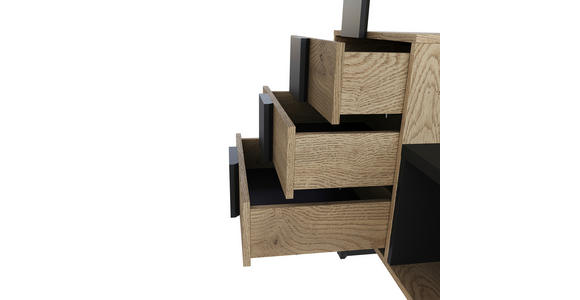 GARDEROBE  in 115/200/41,6 cm  - Eichefarben/Anthrazit, KONVENTIONELL, Holzwerkstoff (115/200/41,6cm) - Carryhome