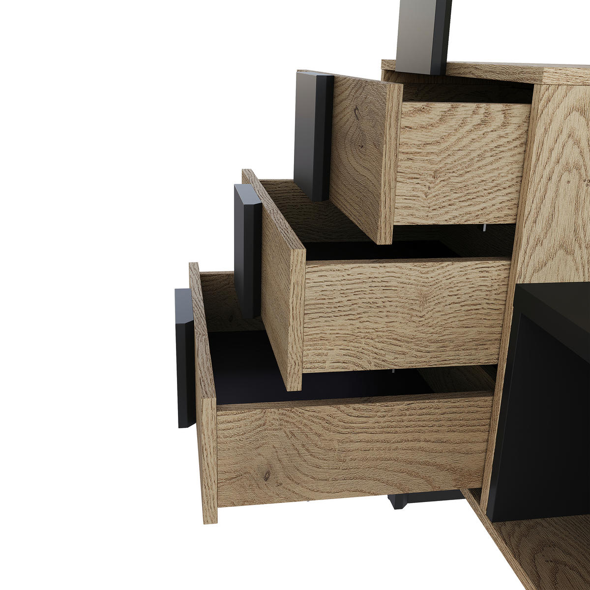 GARDEROBE  in 115/200/41,6 cm  - Eichefarben/Anthrazit, KONVENTIONELL, Holzwerkstoff (115/200/41,6cm) - Carryhome