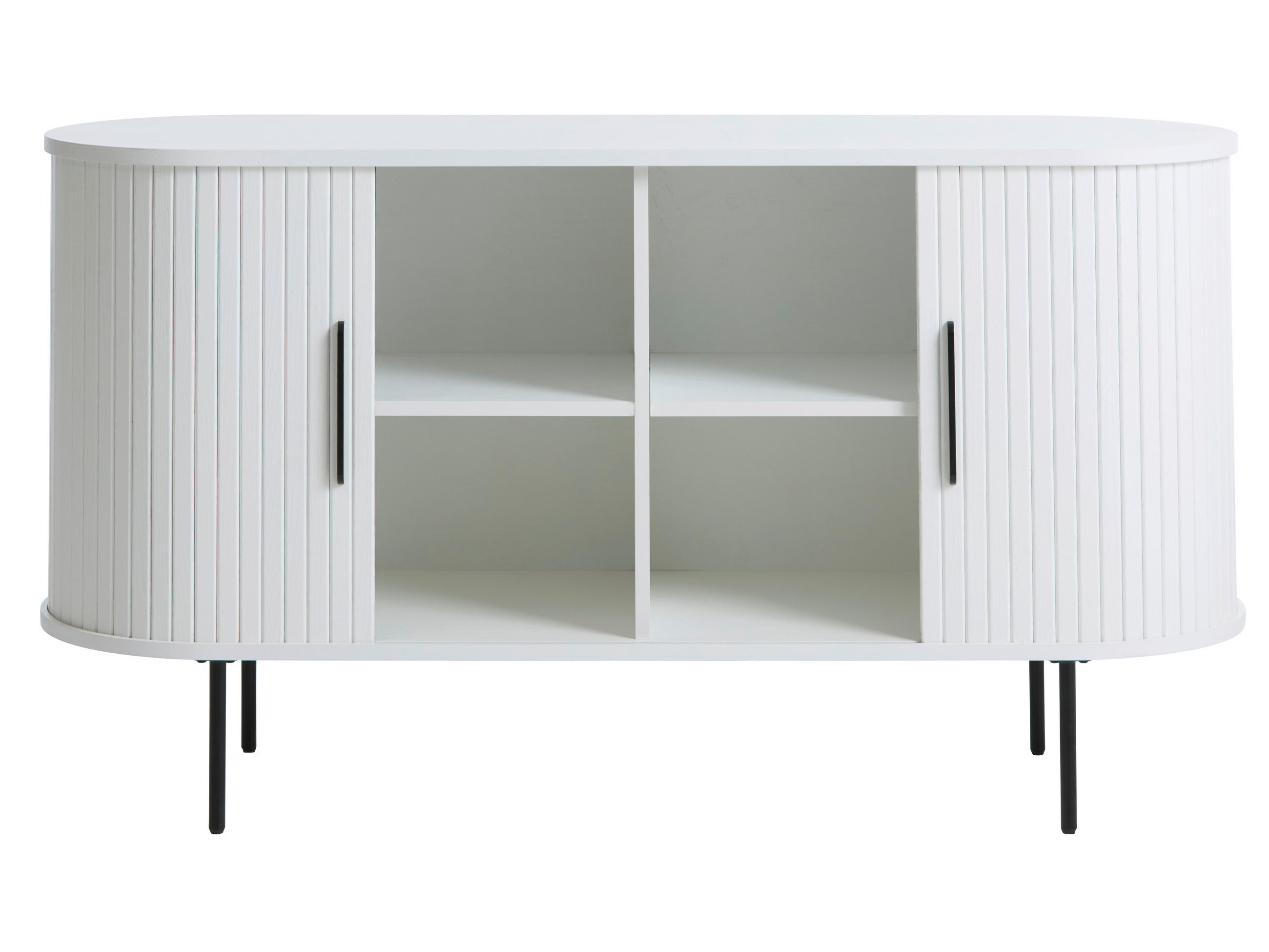 SIDEBOARD  in 120/76/45 cm  - Schwarz/Weiß, Trend, Holz/Holzwerkstoff (120/76/45cm) - home24