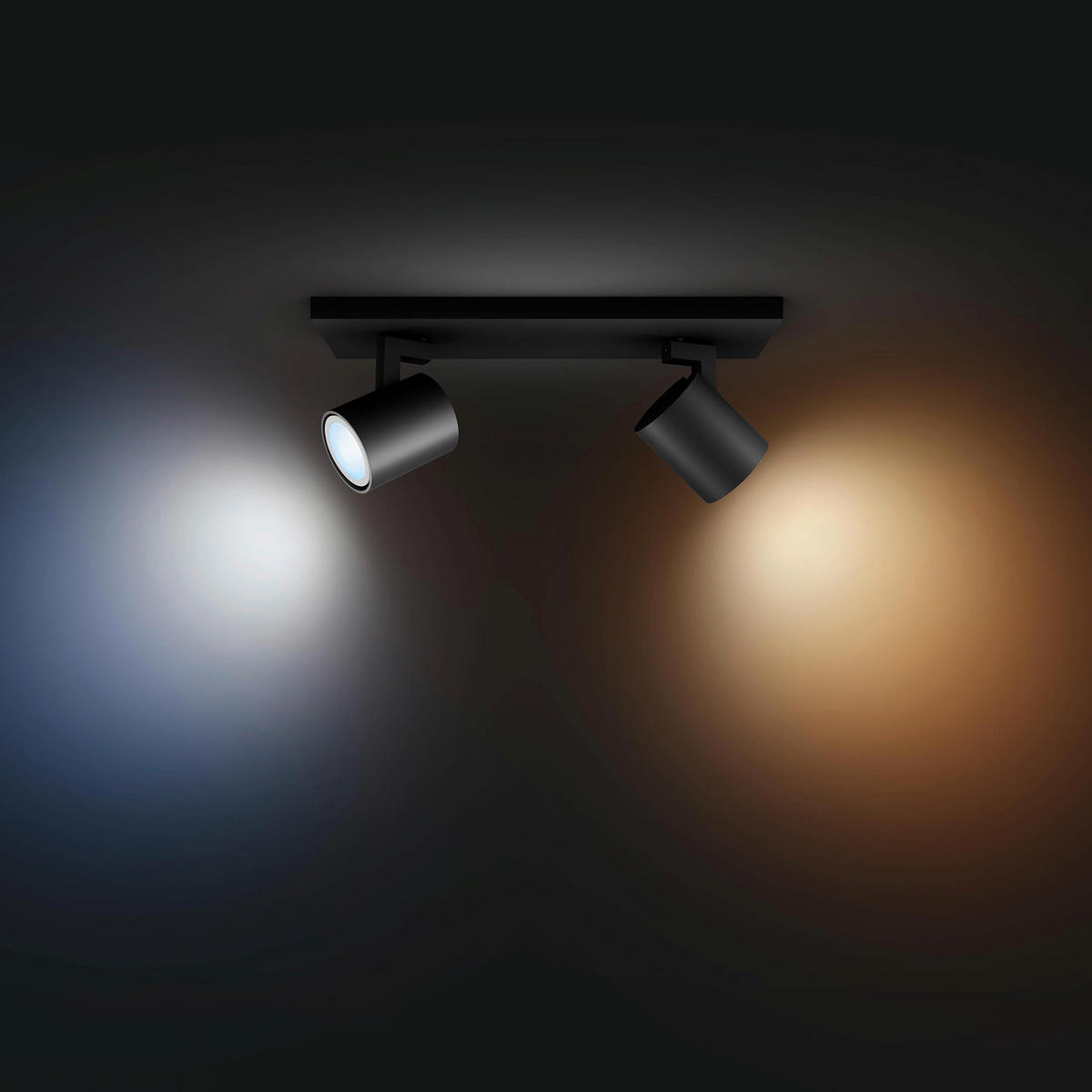 LED-STRAHLER 30,50/10,90/8,90 cm  - Schwarz, Design, Metall (30,50/10,90/8,90cm) - Philips HUE