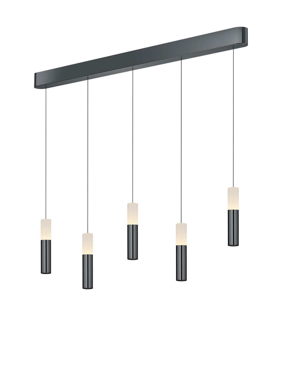 LED-PENDELLEUCHTE LIDOS 130/6,5 / 4,5/210 cm  - Chromfarben, Design, Metall (130/6,5 / 4,5/210cm) - Helestra