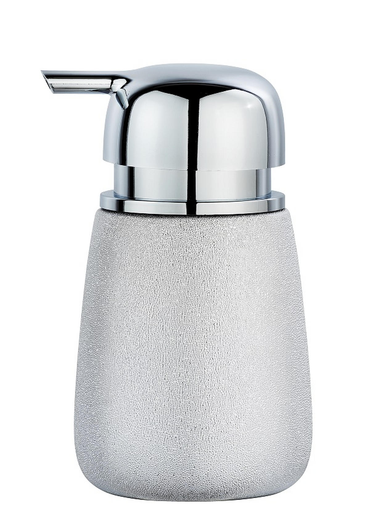 TVÅLPUMP keramik  - silver, Basics, keramik (7/7/13cm)