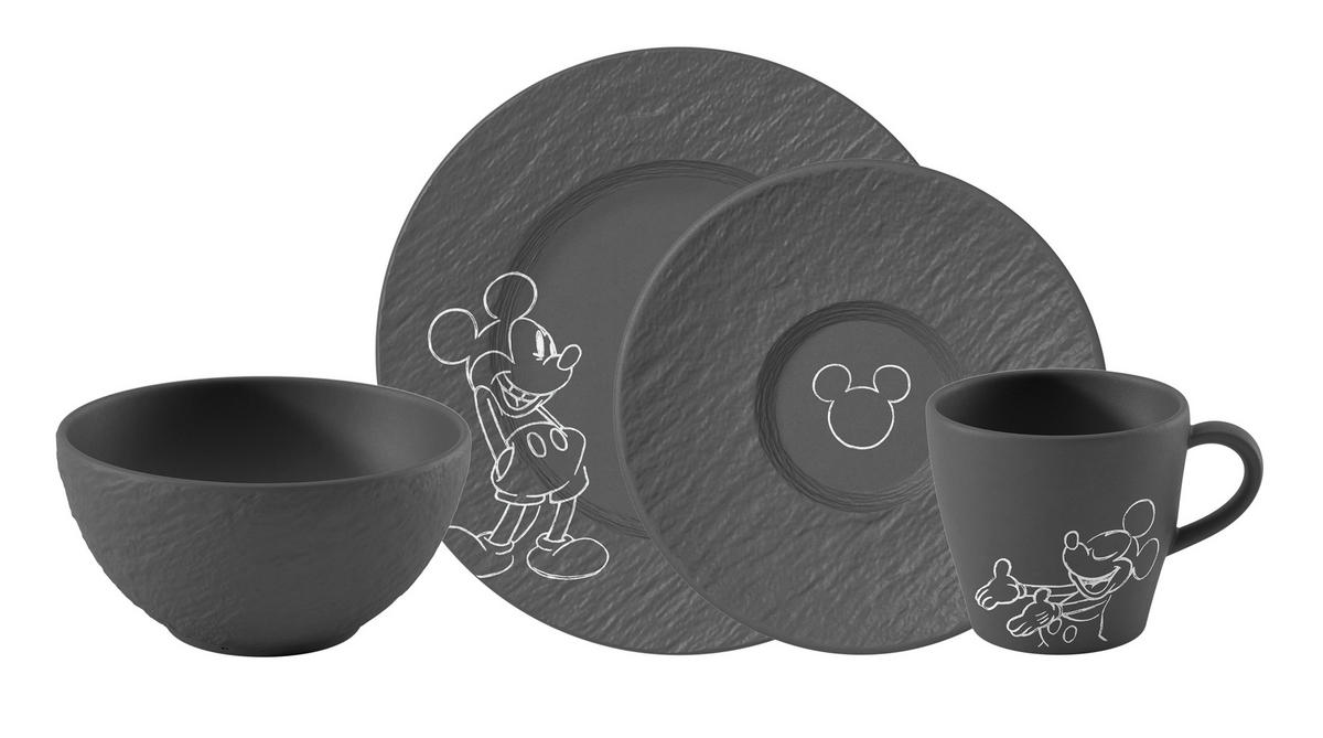 FRÜHSTÜCKSSET Manufacture Rock Meckey  - Schwarz, Basics, Keramik - Villeroy & Boch