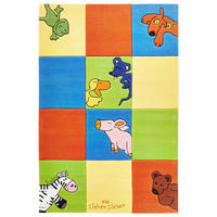 KINDERTEPPICH 110/170 cm Die lieben Sieben  - Blau/Gelb, Trend, Naturmaterialien/Textil (110/170cm)