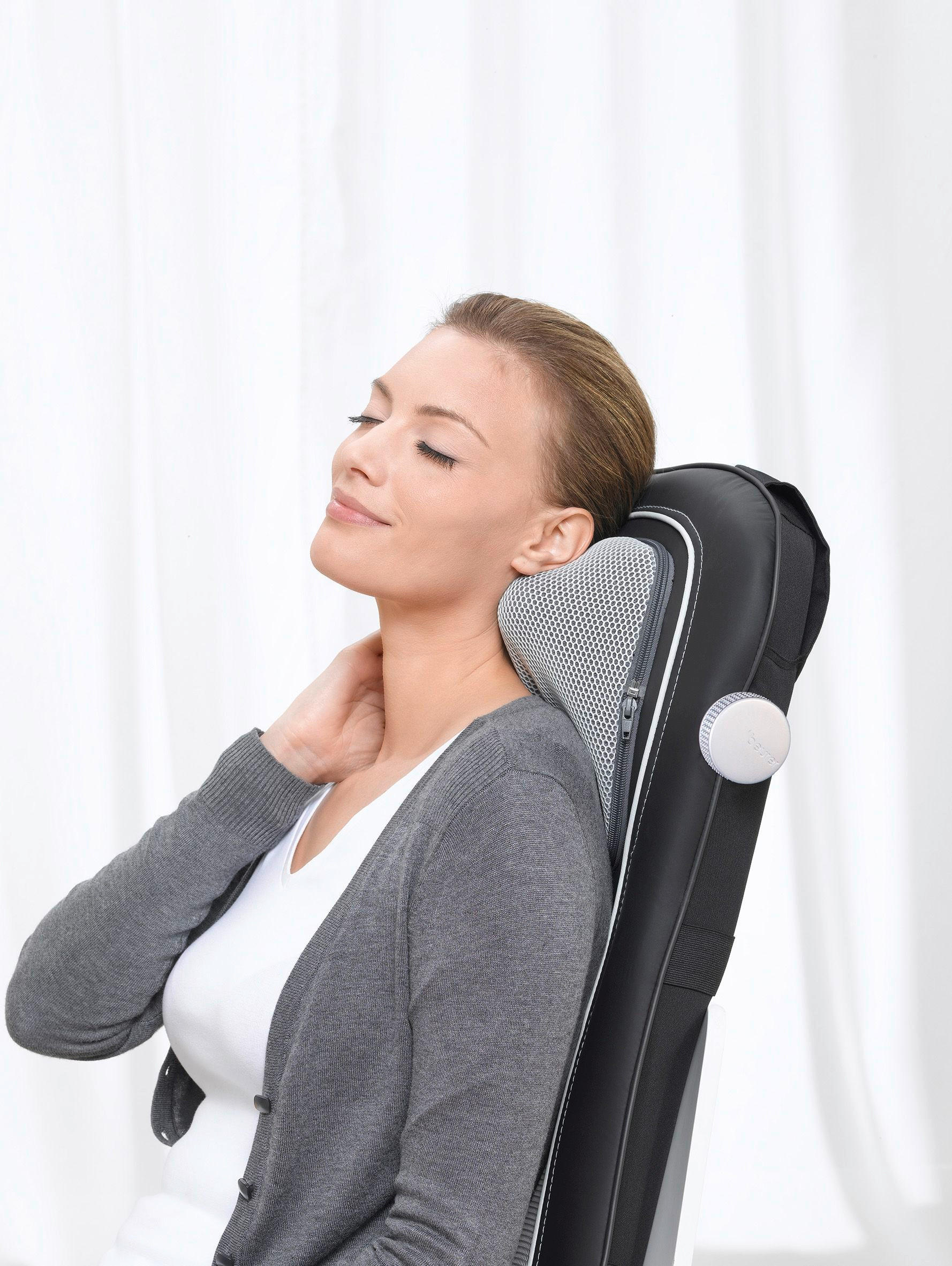 MASSAGESITZAUFLAGE - Grau, Basics (19,3/46,2/83,3cm) - Beurer