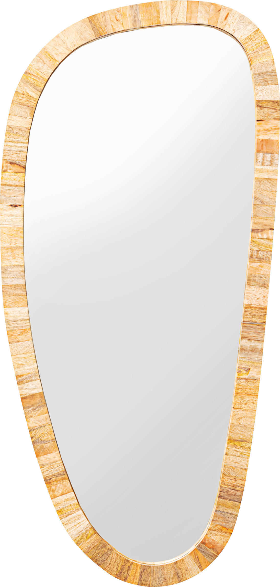 WANDSPIEGEL 43/93/2 cm    in organisch  - Goldfarben, Glas/Holz (43/93/2cm) - Kare-Design