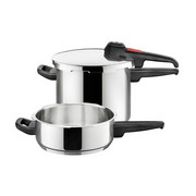 SCHNELLKOCHTOPF 6,5 + 2,7 l - Alufarben, Metall (40/25/33.5cm) - Kelomat