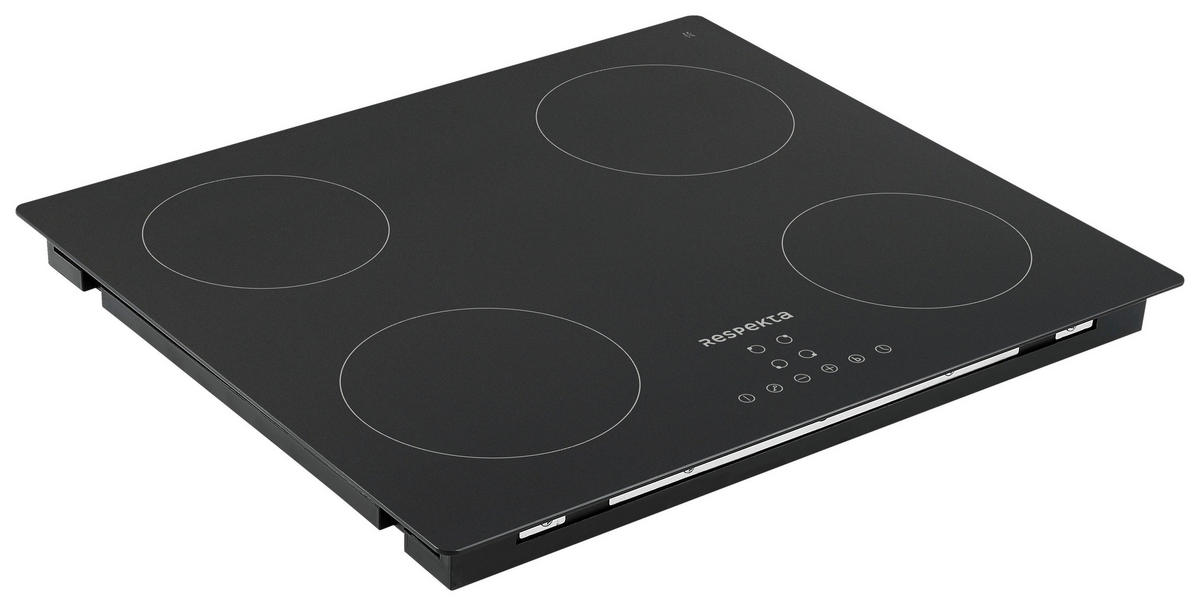 INDUKTIONSKOCHFELD 23000000000819  - Schwarz, Basics, Glas (59/6/62cm) - Respekta