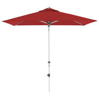 SONNENSCHIRM 210x140 cm Bordeaux  - Bordeaux/Silberfarben, Design, Textil/Metall (220/140cm) - Doppler