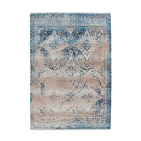 FLACHWEBETEPPICH 80/150 cm Antigua Blau, Creme  - Blau/Creme, Design, Textil (80/150cm) - Novel