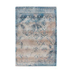 FLACHWEBETEPPICH 80/150 cm Antigua  - Blau/Creme, Design, Textil (80/150cm) - Novel